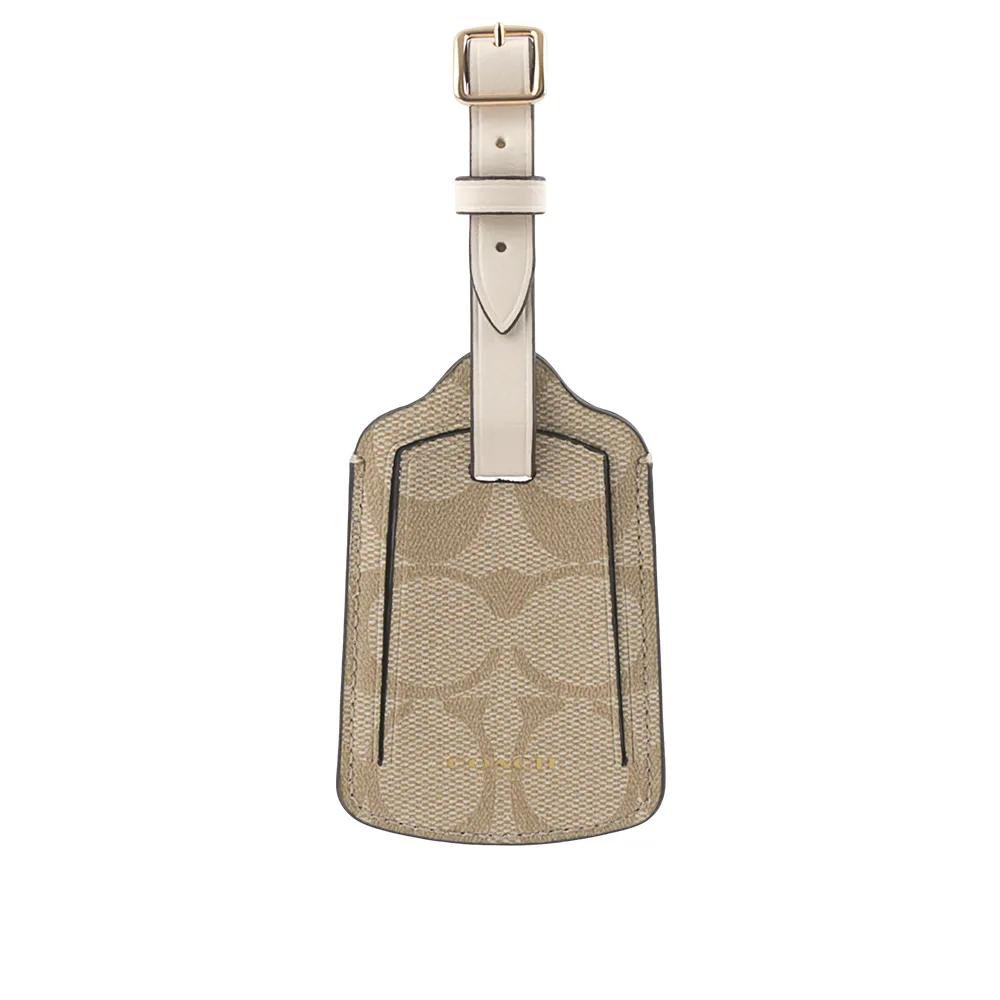 COACH C LOGO皮革大型手拿包+雙吊飾禮盒組-卡其 歷史價格詳細信息