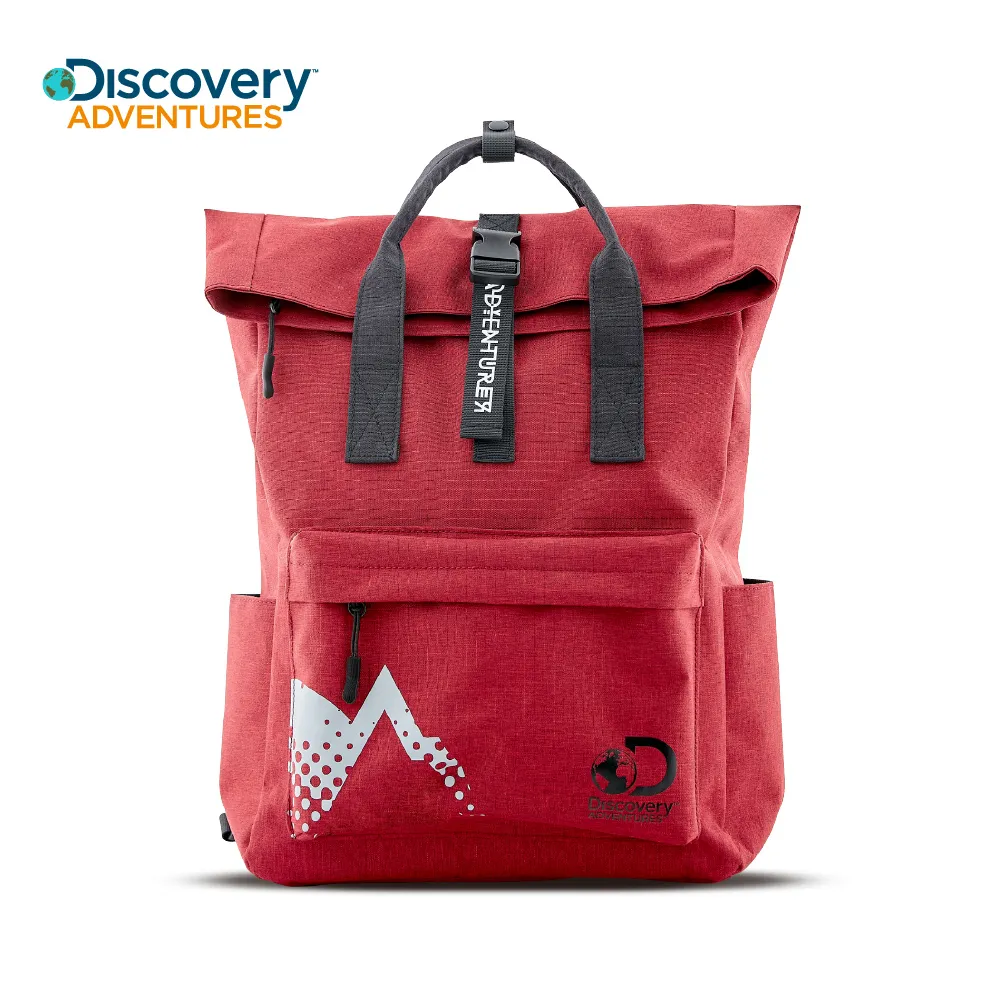 【Discovery Adventures】學院風基本款摺蓋後背包-紅 DA-B10401-RD 歷史價格詳細信息