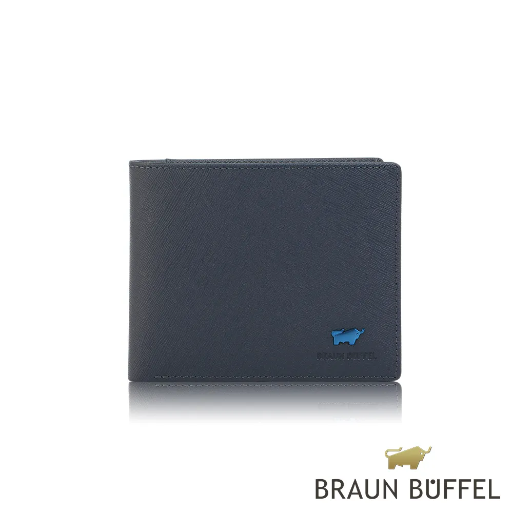 【BRAUN BUFFEL 德國小金牛】艾康尼克8卡男夾-藍色/BF373-313-NY台灣總代理 歷史價格詳細信息