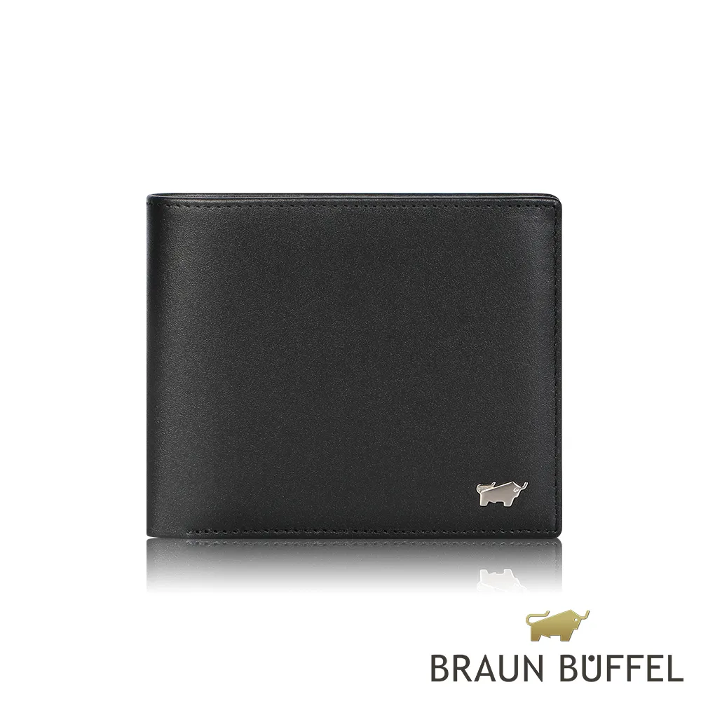 【BRAUN BUFFEL 德國小金牛】中間翻零錢袋真皮男夾短夾(多款任選) 歷史價格詳細信息