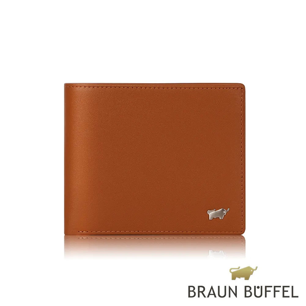 【BRAUN BUFFEL 德國小金牛】中間翻零錢袋真皮男夾短夾(多款任選) 歷史價格詳細信息