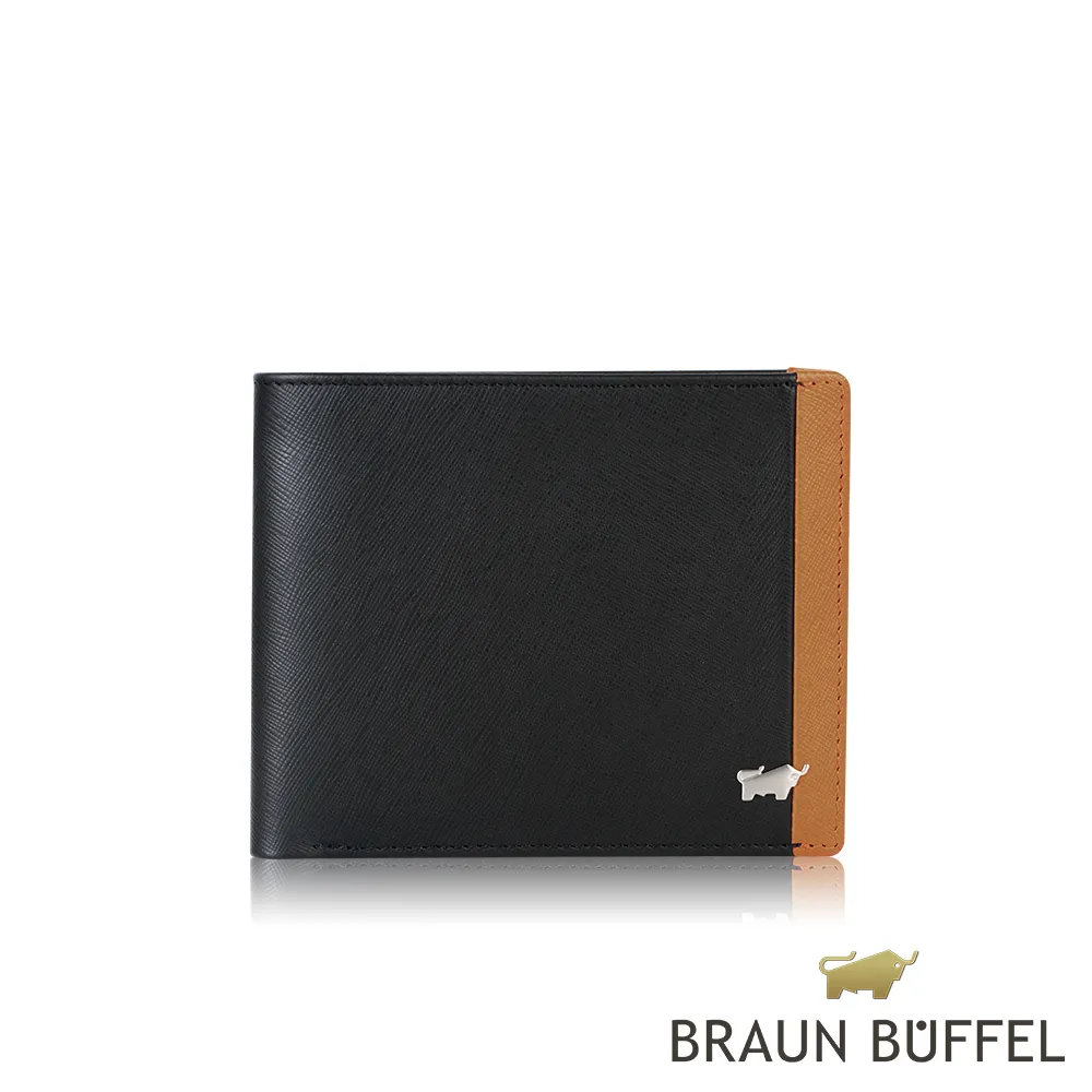 【BRAUN BUFFEL 德國小金牛】席德12卡中間翻透明窗皮夾-黑色 歷史價格詳細信息