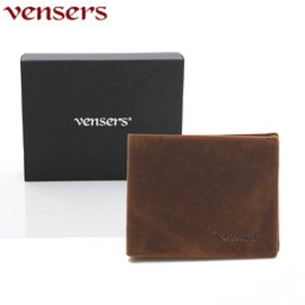 【vensers】 小牛皮潮流個性皮夾~ (NB600501瘋馬皮短夾) 歷史價格詳細信息