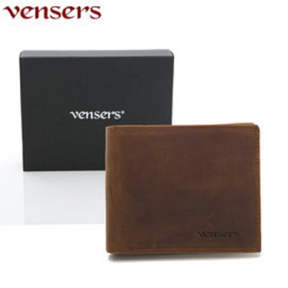 【vensers】 小牛皮潮流個性皮夾~ (NB600501瘋馬皮短夾) 歷史價格詳細信息