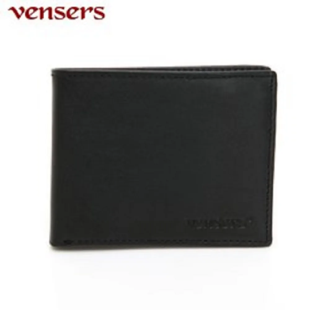 【vensers】小牛皮潮流個性皮夾~(NB0154803黑色短夾) 歷史價格詳細信息
