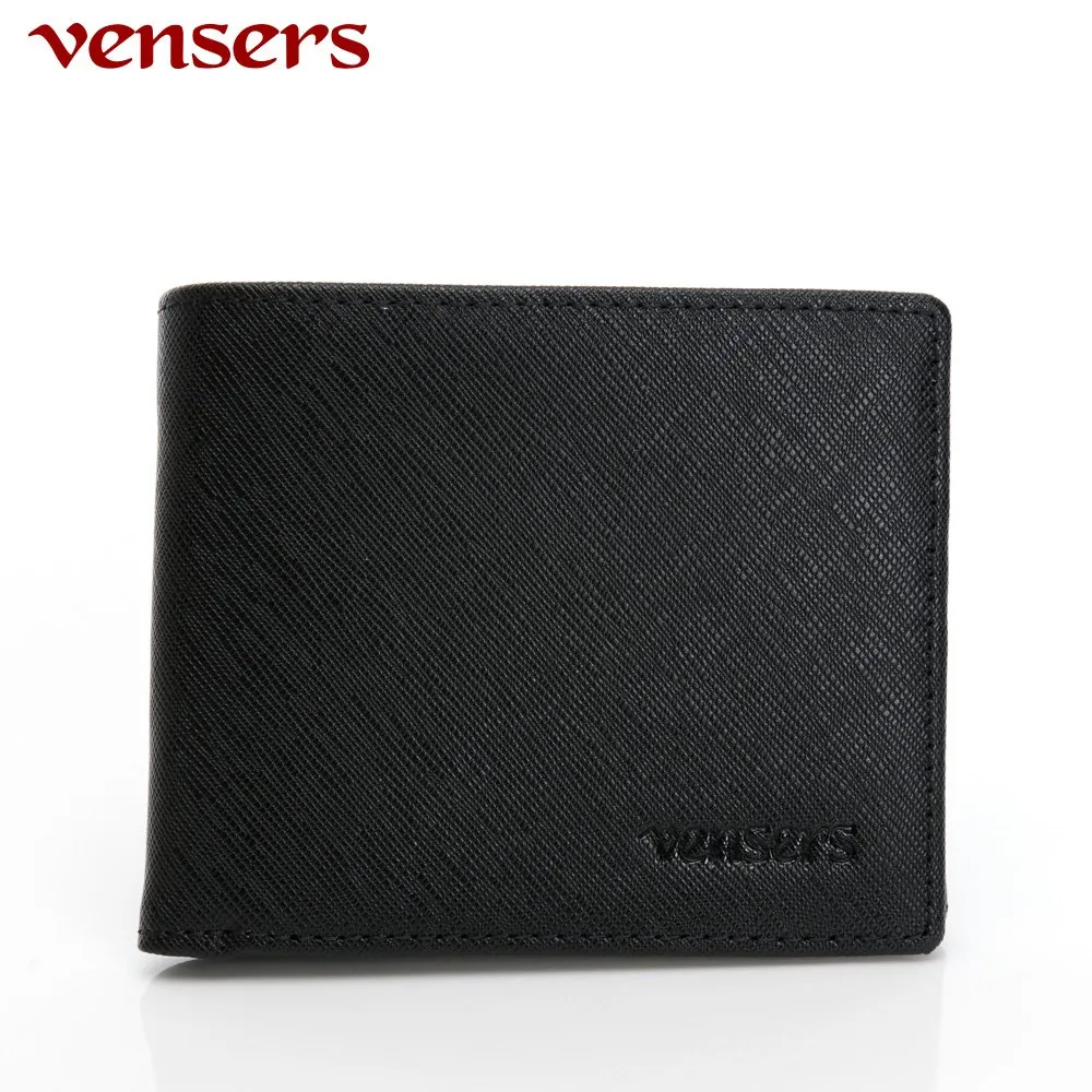 【vensers】小牛皮潮流個性皮夾~(TA302801黑色短夾) 歷史價格詳細信息