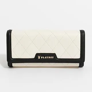 【PLAYBOY】翻蓋長夾  Limelight系列(黑白色) 歷史價格詳細信息