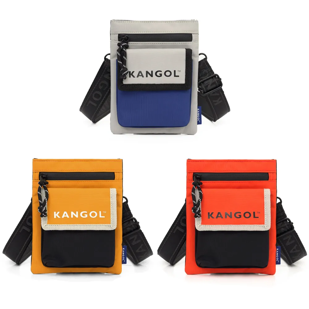 KANGOL 側背包 撞色 皮革滾邊 小包 帆布包 6225171320 黑色 歷史價格詳細信息