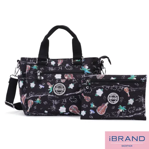 iBrand托特包 輕盈多隔層2WAY防潑水尼龍側背包-自信灰 歷史價格詳細信息