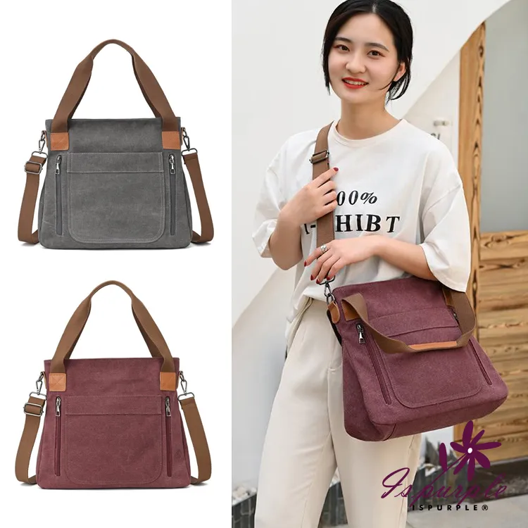 【iSPurple】優雅抓皺＊防水尼龍水桶手提肩背包/顏色可選 歷史價格詳細信息