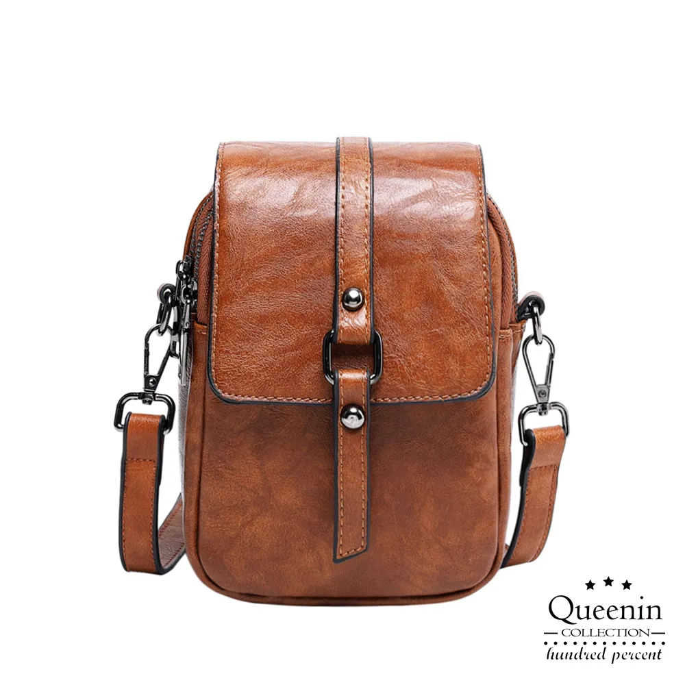 DF Queenin日韓 - 復古情懷可斜背手機錢包珠扣長夾 歷史價格詳細信息