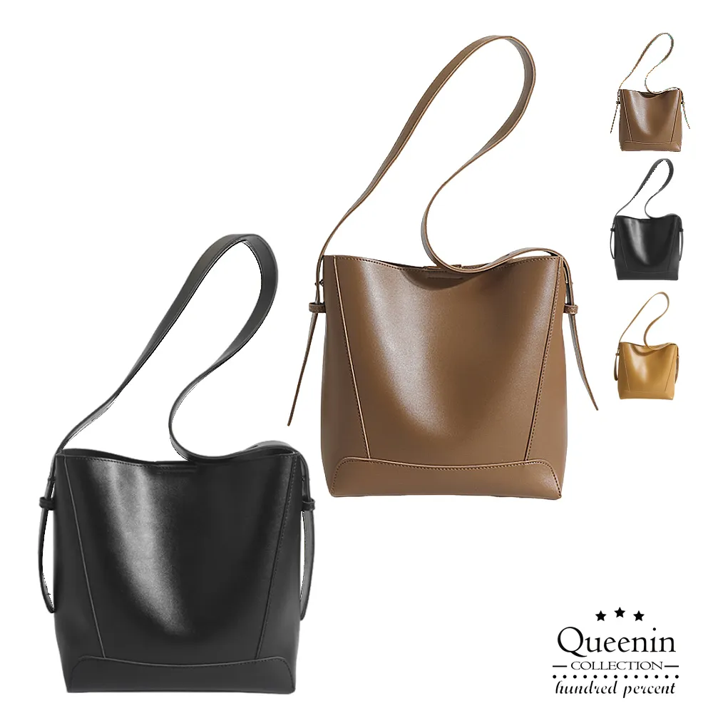 DF Queenin- 時尚韓版單肩手提3way水桶包-共2色 歷史價格詳細信息