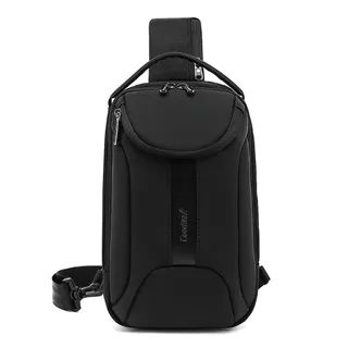 【品樂．BAO】CoolBell密碼防盜USB硬殼胸包(黑色) 歷史價格詳細信息