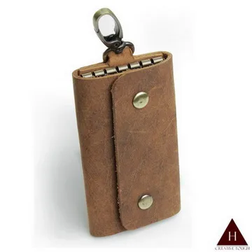 【H-CT】鈕扣式六扣環真皮鑰匙包-S(牛皮鑰匙包 真皮鑰匙包 瘋馬鑰匙包/HM349K) 歷史價格詳細信息