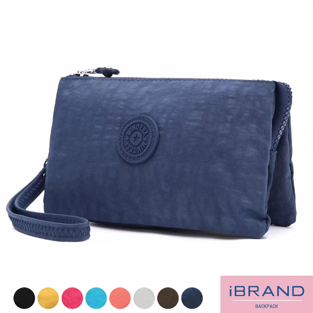 iBrand 輕盈防潑水素色雙層多功能尼龍後背包 -黑色 MDS-8621S 歷史價格詳細信息