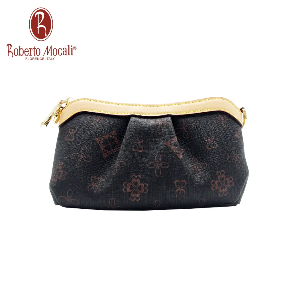 Roberto 手拿包小型容量二層主袋大型皮夾功能隨身品夾包100%進口牛皮革+防水緹花布 歷史價格詳細信息