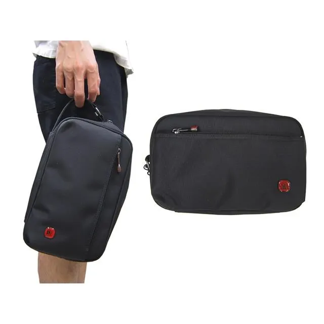 TONE 手拿包中容量分類包隨身包進口防水防布+皮革材質大齒拉鍊固定提把 歷史價格詳細信息