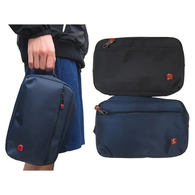 TONE 手拿包中容量分類包隨身包進口防水防布+皮革材質大齒拉鍊固定提把 歷史價格詳細信息