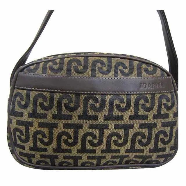 JOANNA斜側包專櫃小容量內二隔層100%進口牛皮革+進口防水單寧布肩背斜側背 歷史價格詳細信息