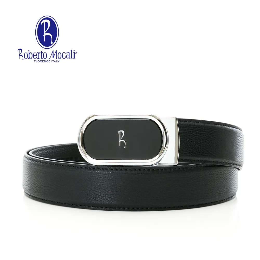 【Roberto Mocali】(RM-8123BKF)自動扣牛皮皮帶 歷史價格詳細信息