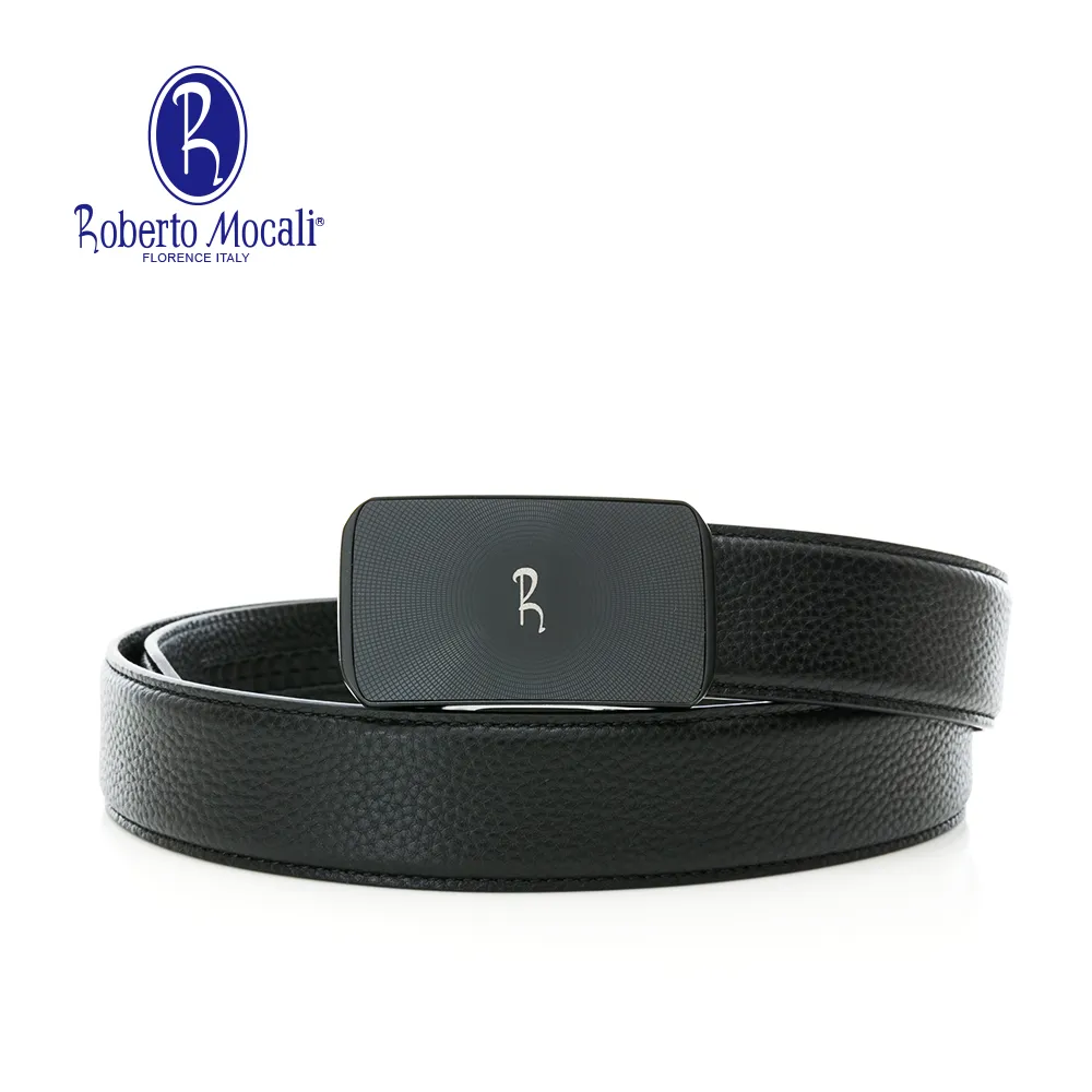 【Roberto Mocali】(RM-8123BKF)自動扣牛皮皮帶 歷史價格詳細信息