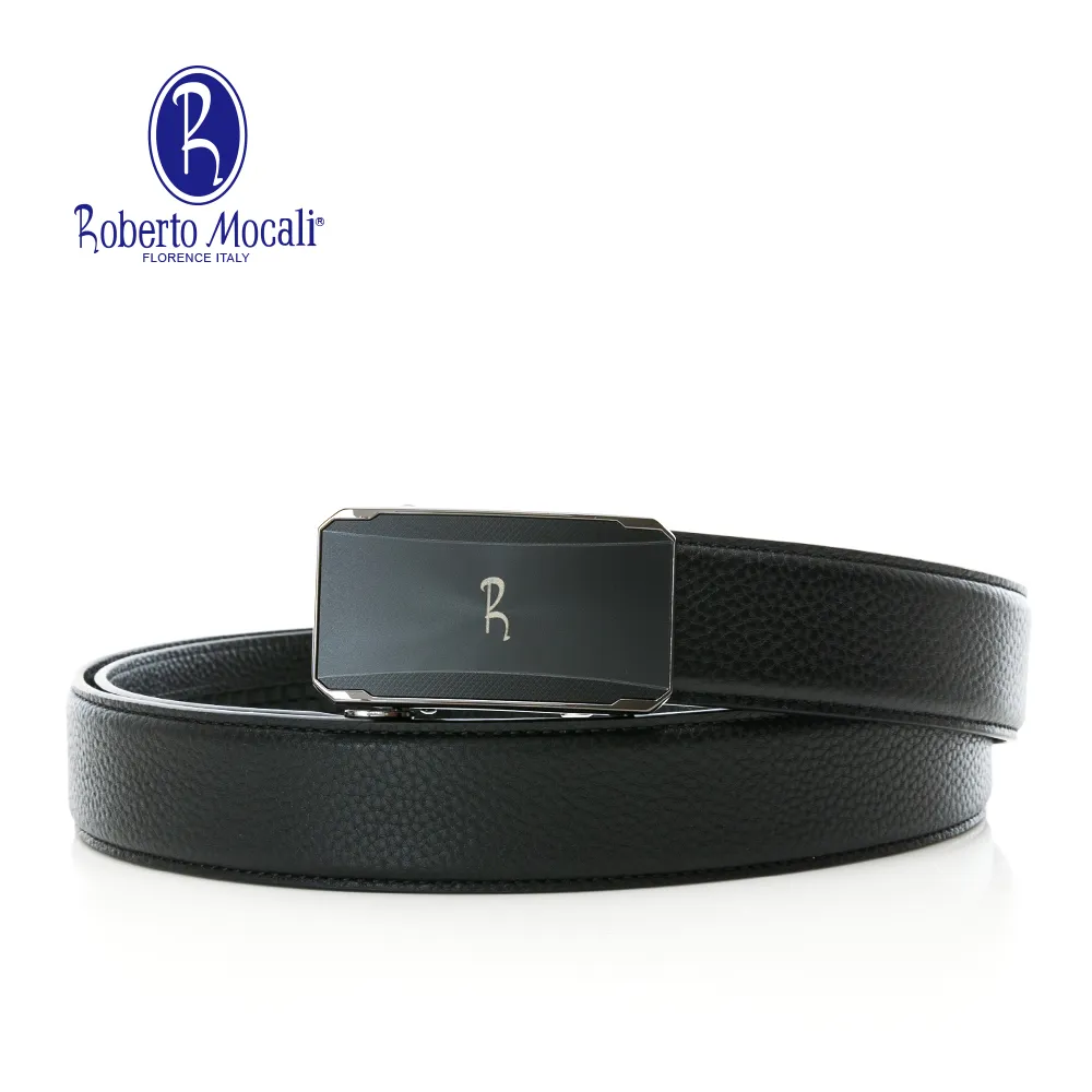 【Roberto Mocali】(RM-8123BKF)自動扣牛皮皮帶 歷史價格詳細信息