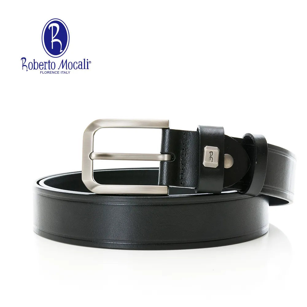 【Roberto Mocali】(RM-8213BKF)扣洞式皮帶-黑色 歷史價格詳細信息