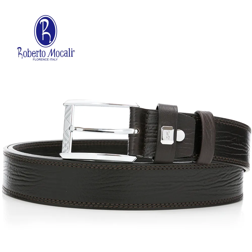 【Roberto Mocali】(RM-8204CFF)扣洞式皮帶-咖啡色 歷史價格詳細信息