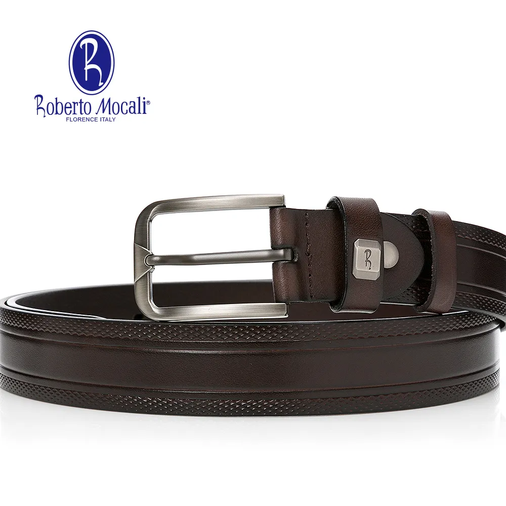 【Roberto Mocali】(RM-8211CFF)扣洞式皮帶-咖啡色 歷史價格詳細信息