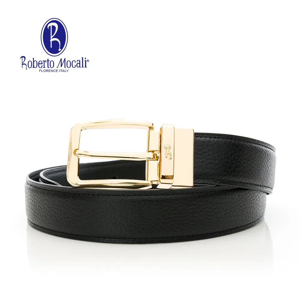 【Roberto Mocali】(RM-8202BKF)扣洞式皮帶-黑色 歷史價格詳細信息