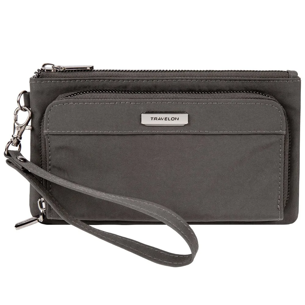 TRAVELON 雙層拉鍊防盜長夾(黑) 歷史價格詳細信息