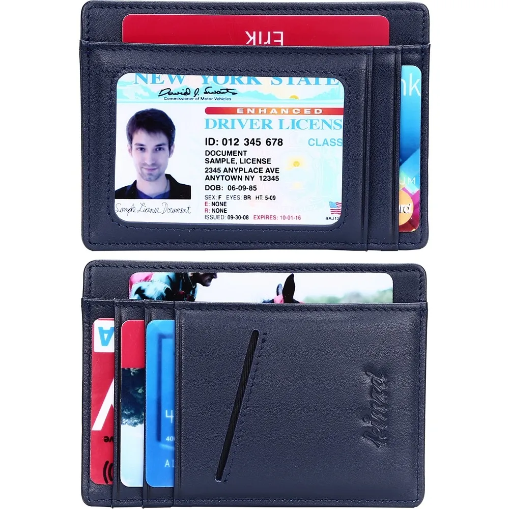 Kinzd 瘋馬皮防盜證件鈔票夾(綠) 歷史價格詳細信息