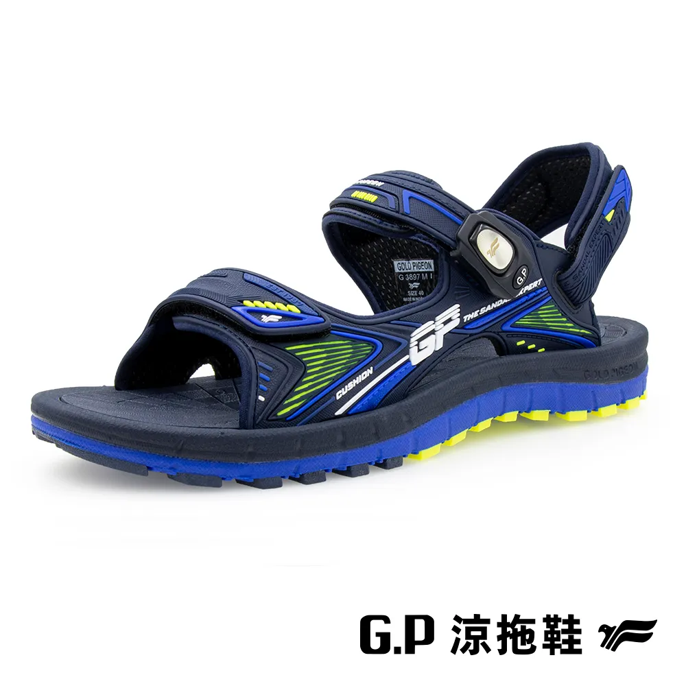 【G.P 雙層舒適緩震兩用涼拖鞋】G3897M-26 藍綠色 (SIZE:38-44 共二色) 歷史價格詳細信息