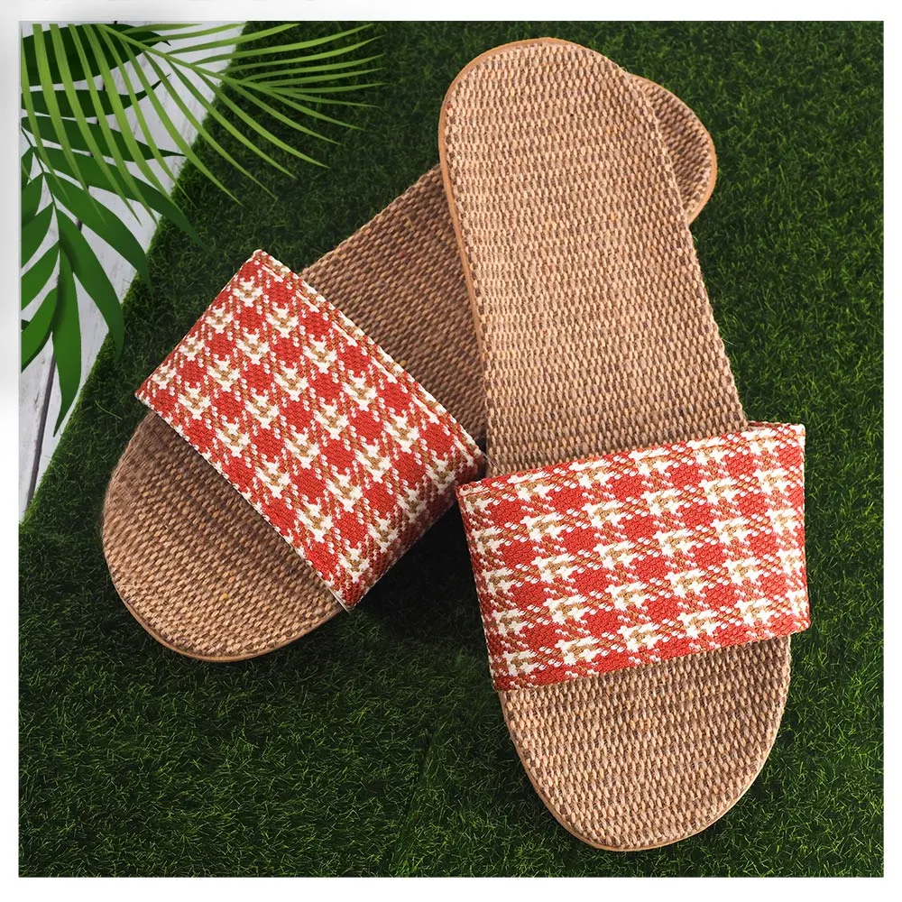 千鳥格亞麻拖鞋-女用-3雙入 歷史價格詳細信息