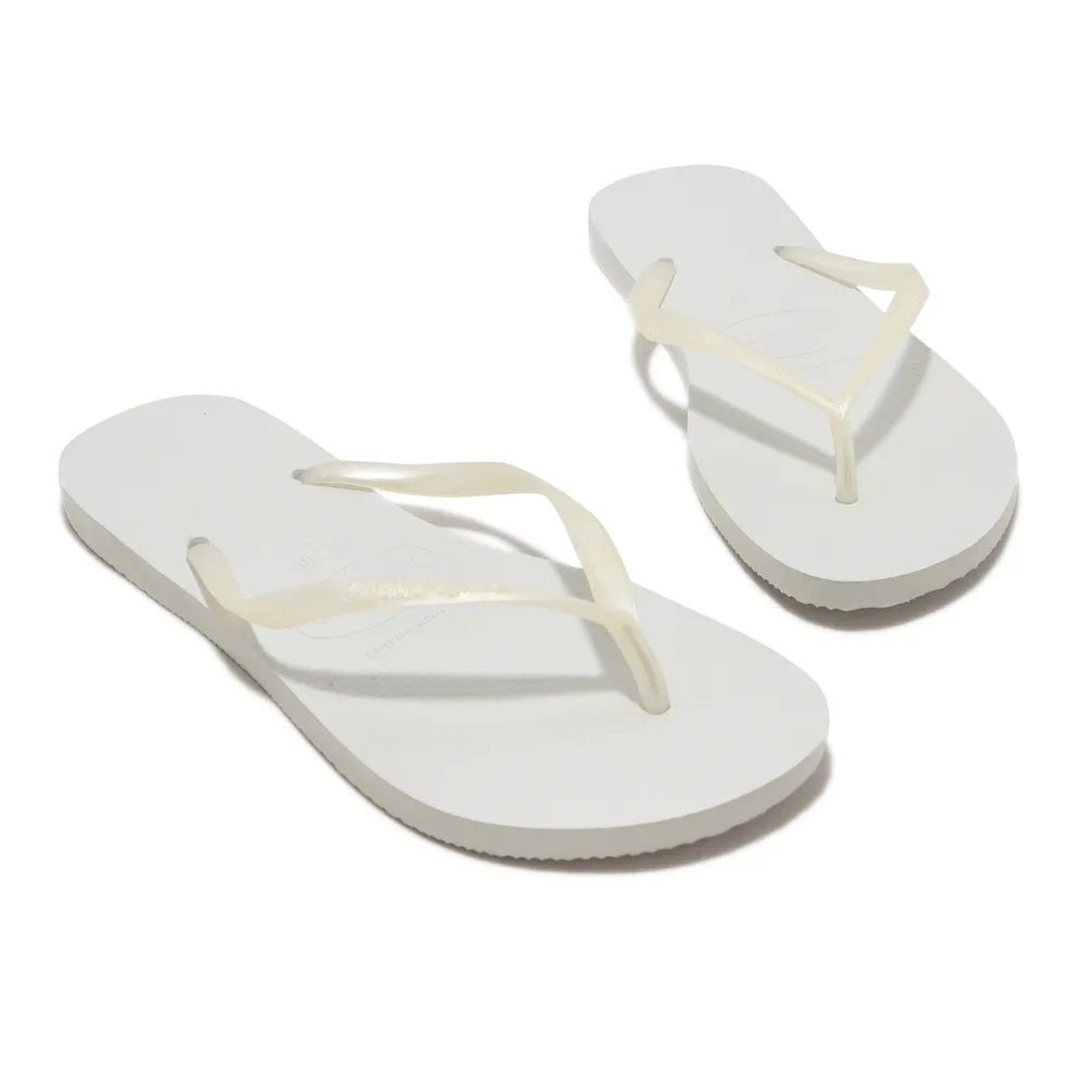 哈瓦仕 Havaianas Slim 白色 方形拖鞋 夾腳拖 女款 H5448【新竹皇家 4148301-0001W】 歷史價格詳細信息
