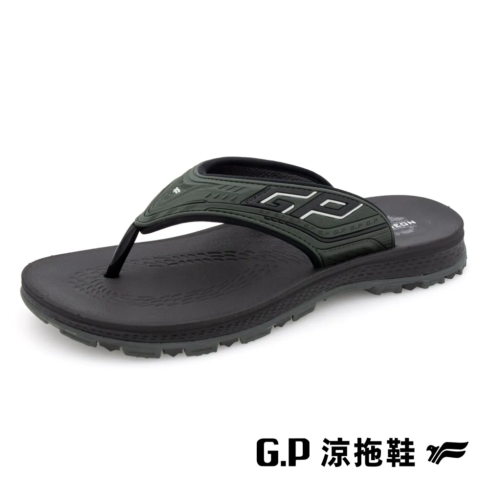 【G.P】男款高緩震耐用人字拖鞋 G3757M-10 黑色 (SIZE:39-45 共三色) 歷史價格詳細信息