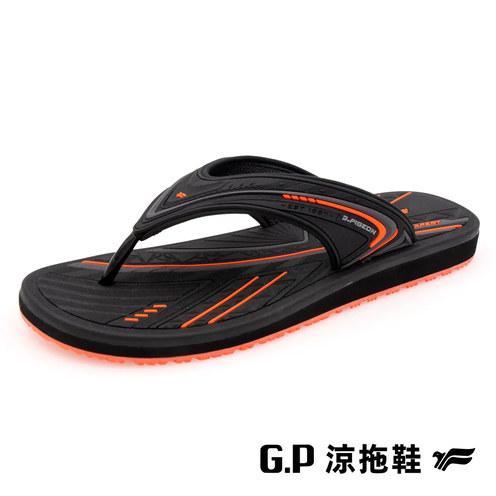 【G.P】男款高緩震耐用人字拖鞋 G3757M-10 黑色 (SIZE:39-45 共三色) 歷史價格詳細信息