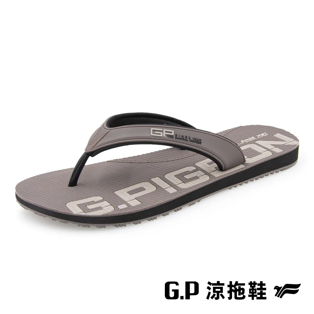 【G.P】男款極簡風海灘夾腳拖鞋 G9378M-10 黑色 (SIZE:40-45 共三色) 歷史價格詳細信息