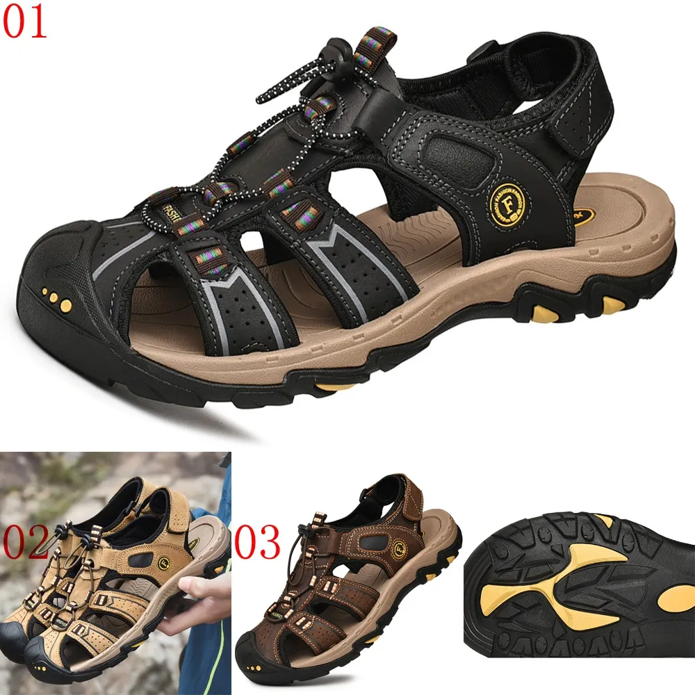 購頭層牛皮男涼拖透氣男士白色休閑真皮二字涼拖沙灘 歷史價格詳細信息