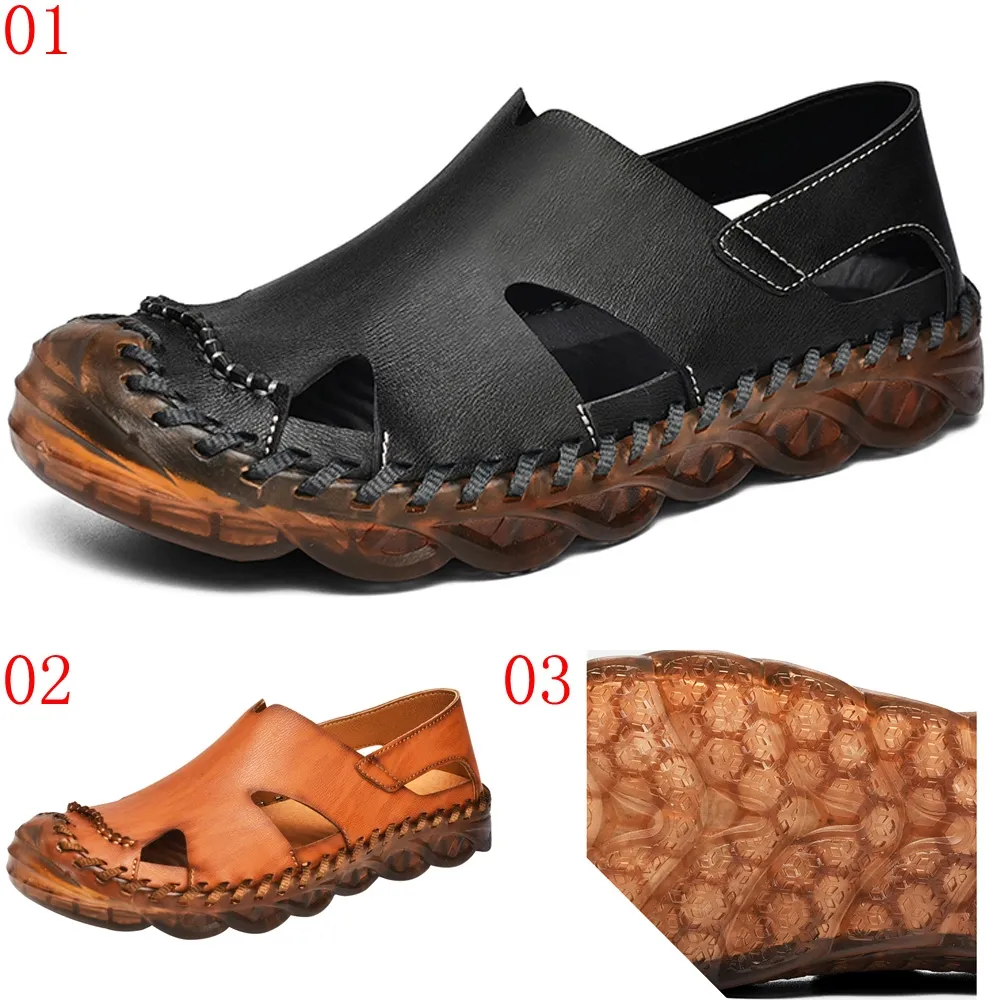 預購口杰恆saz031駱駝皮涼鞋潮真皮男士大碼運動包頭沙灘戶外腳汗休閒 歷史價格詳細信息