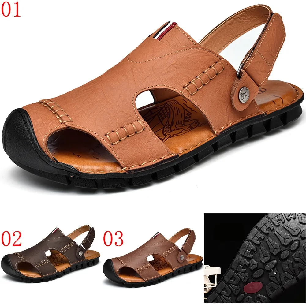 預購口杰恆saz031駱駝皮涼鞋潮真皮男士大碼運動包頭沙灘戶外腳汗休閒 歷史價格詳細信息