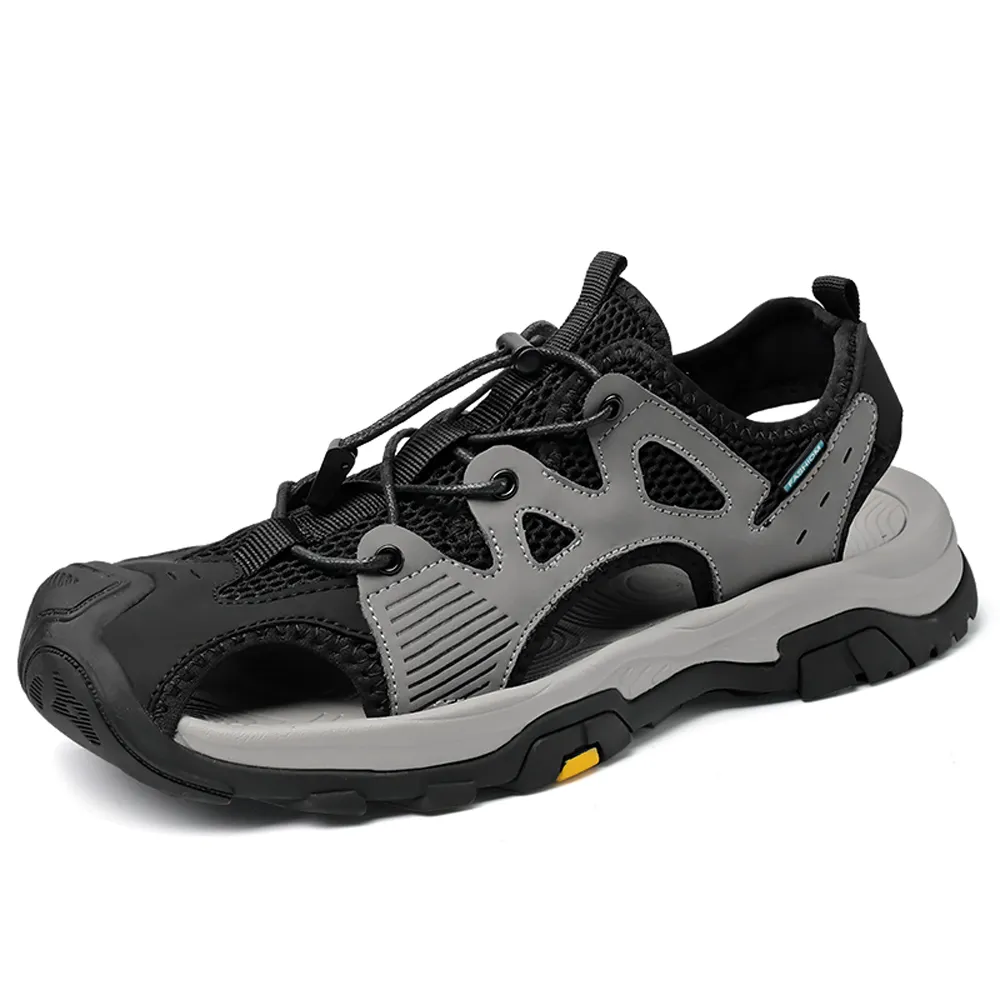 涼鞋男 夏季沙灘鞋 戶外運動 休閒 防滑防臭開車 包頭 涉水鞋 涼拖鞋 歷史價格詳細信息