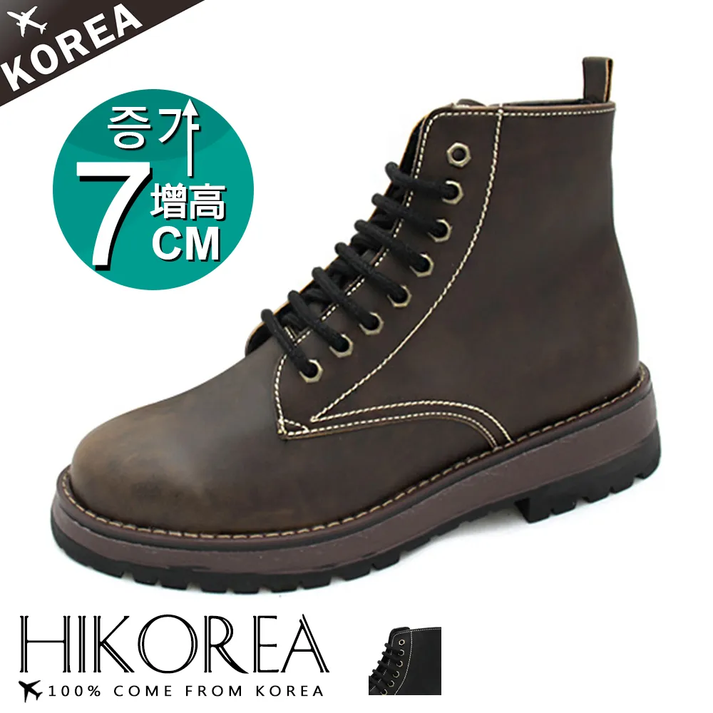 【HIKOREA韓國皮鞋】正韓空運。增高7cm質感亮面擦色漸層雕花尖頭皮鞋(8-9039/現+預) 歷史價格詳細信息