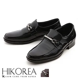 【HIKOREA】韓國空運/版型正常。紳士款皮革簡約拼接尖頭皮鞋(73-365共2色/現+預) 歷史價格詳細信息