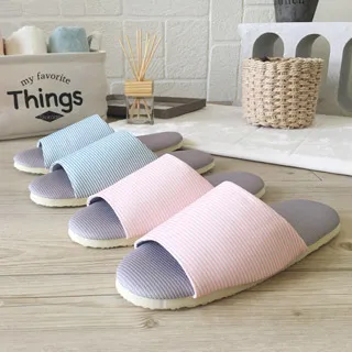 療癒系-舒活布質室內拖鞋-I-深藍條紋 歷史價格詳細信息