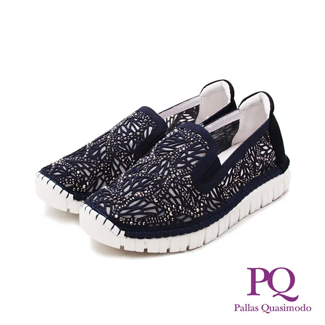 PQ(女)優雅圓圈盪鑽樂福鞋 女鞋-藍色(另有灰色) 歷史價格詳細信息