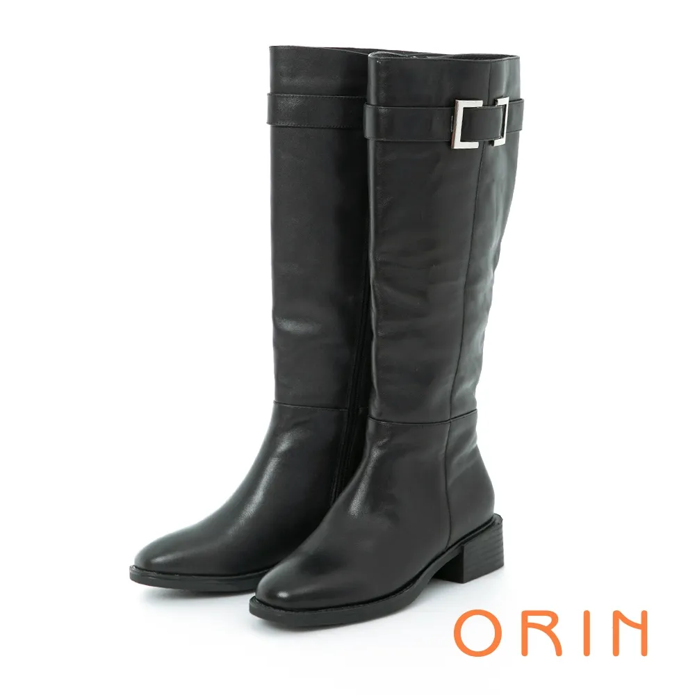 【ORIN】率性鍊條真皮低跟穆勒鞋(米色) 歷史價格詳細信息