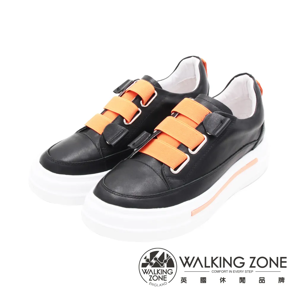WALKING ZONE (女)彈力帶厚底增高涼鞋-咖(另有藍) 歷史價格詳細信息