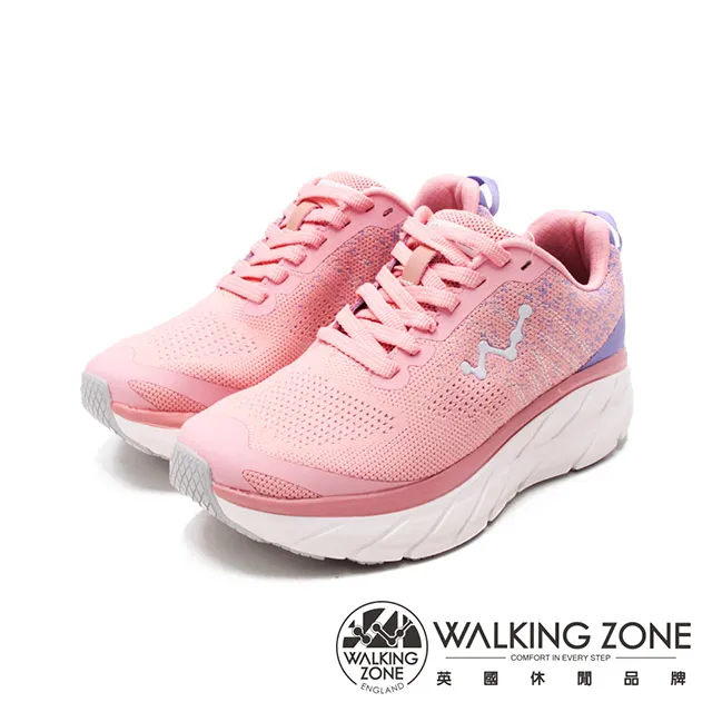 WALKING ZONE(女)天痕W系列 飛線編織增高休閒鞋 女鞋-黑(另有白.水藍) 歷史價格詳細信息