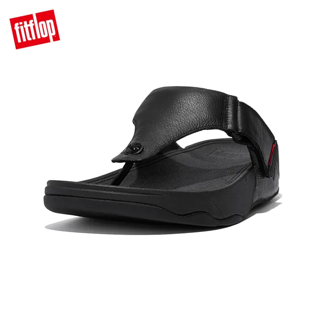 【FitFlop】TRAKK II經典可調式皮革夾腳涼鞋-男(拿鐵米色) 歷史價格詳細信息